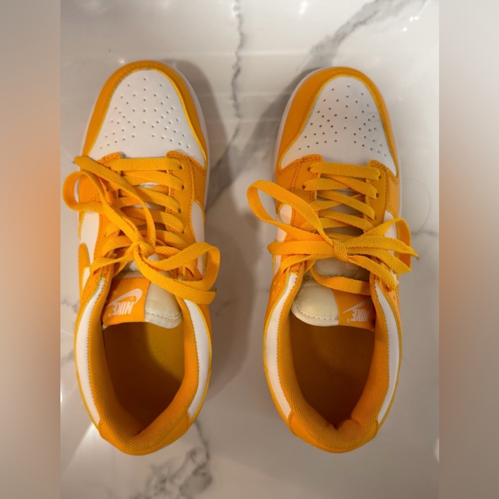 Nike Vibrant yellow and White Sneakers..